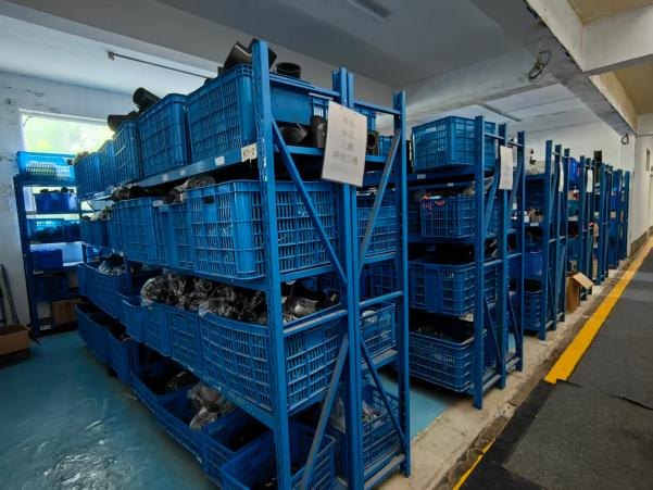 Shelved spare parts inventory